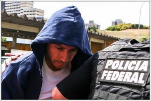 Fernando Baiano, quando se entregou à Polícia Federal, em Curitiba, na última terça