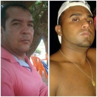Soldado Reinaldo Andrade (à esquerda) e Domingos, comerciante que matou o PM