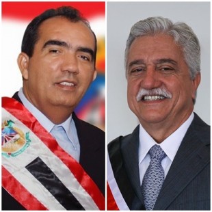 Totonho Chicote (PRB), prefeito de Pedreiras e Zé Leandro (PTdoB) de Vitorino Freire
