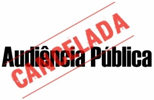 * Audiência Pública cancelada em Janduís.