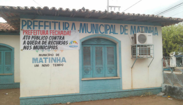 Prefeitura de Matinha também aderiu a paralisaçao
