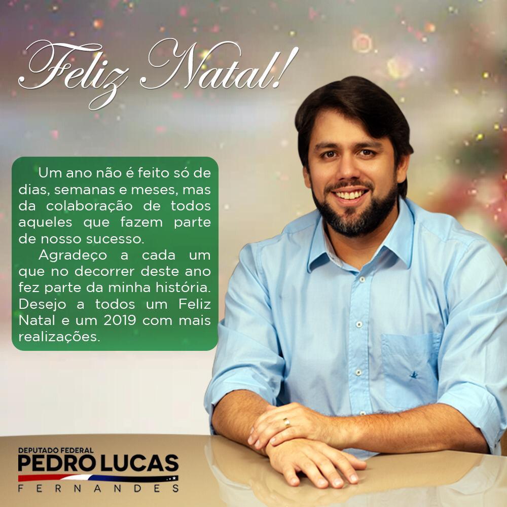 Pedro Lucas Fernandes deseja Feliz Natal